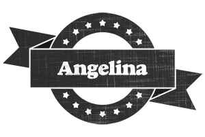 Angelina grunge logo