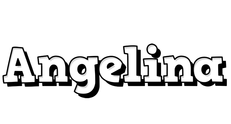 Angelina snowing logo