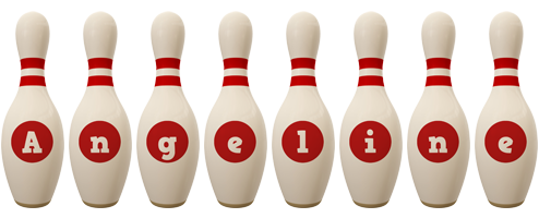 Angeline bowling-pin logo