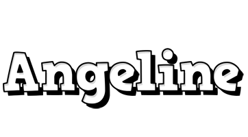 Angeline snowing logo