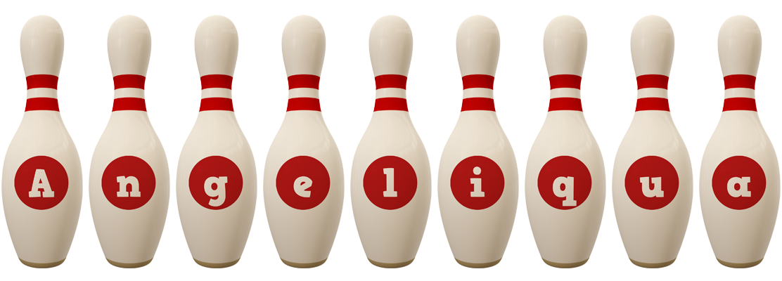Angeliqua bowling-pin logo