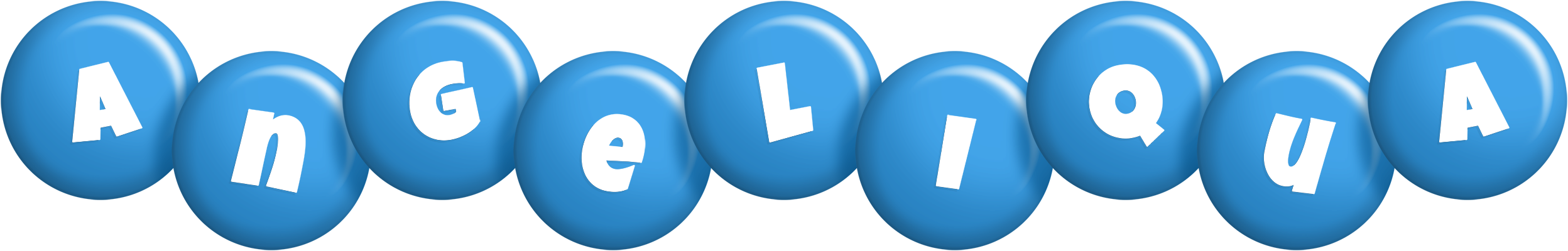 Angeliqua candy-blue logo
