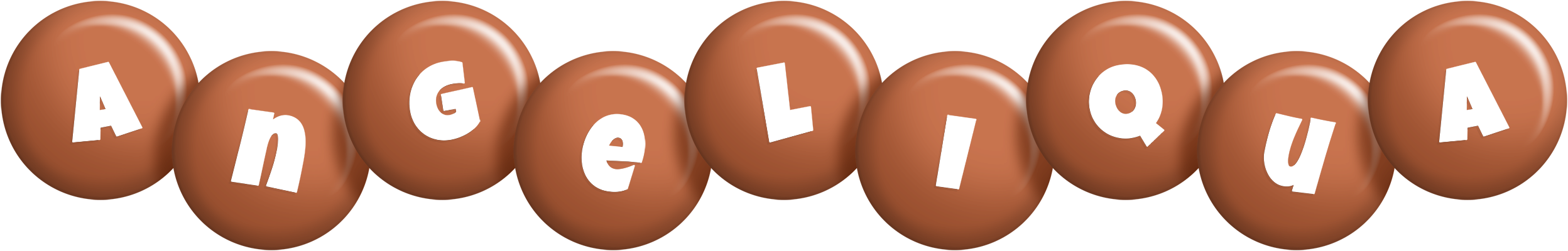 Angeliqua candy-brown logo