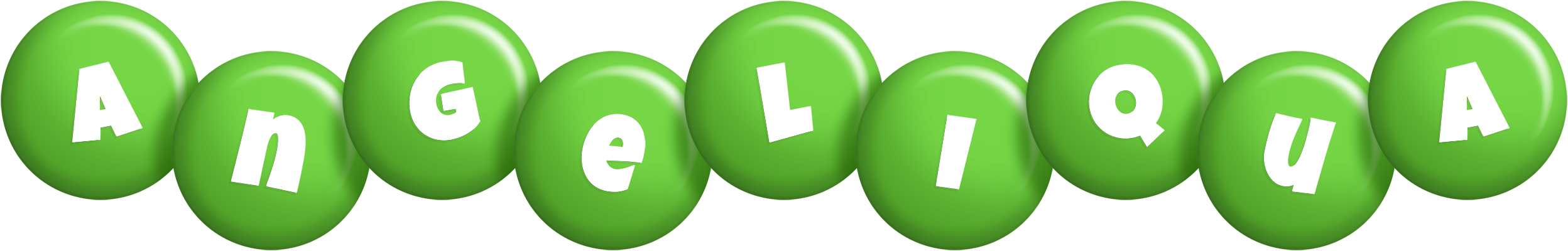 Angeliqua candy-green logo