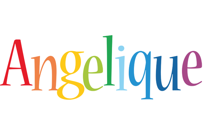 Angelique birthday logo
