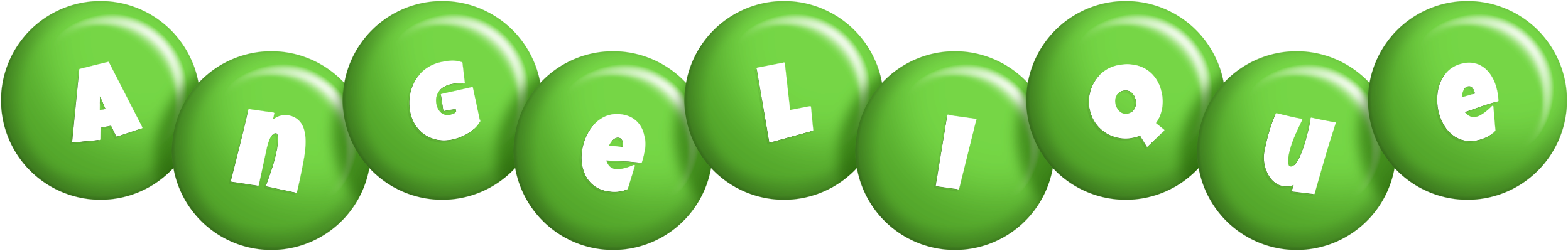 Angelique candy-green logo