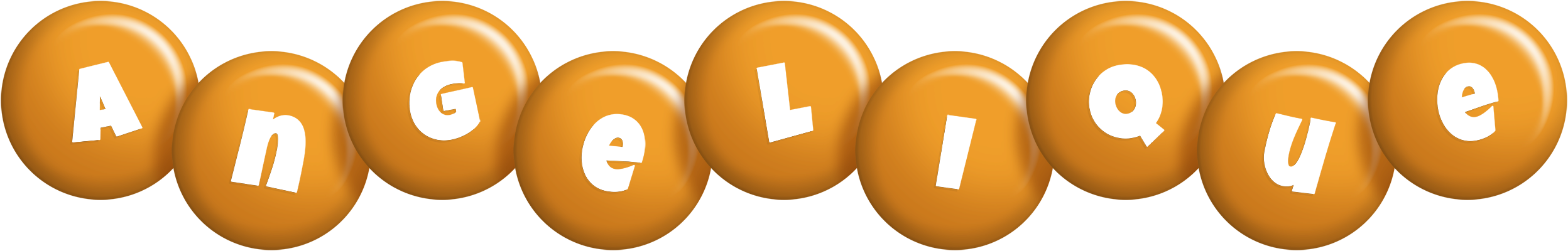Angelique candy-orange logo