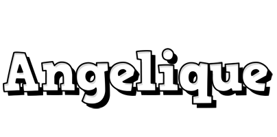 Angelique snowing logo