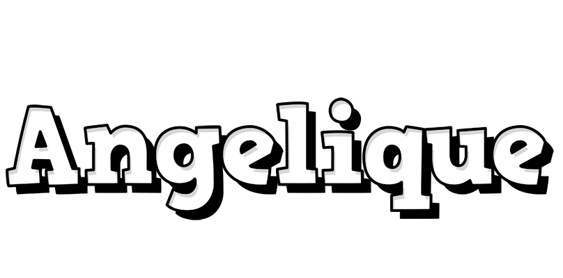 Angelique snowing logo