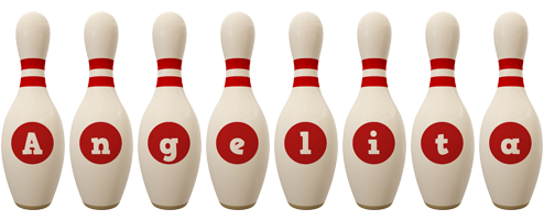 Angelita bowling-pin logo