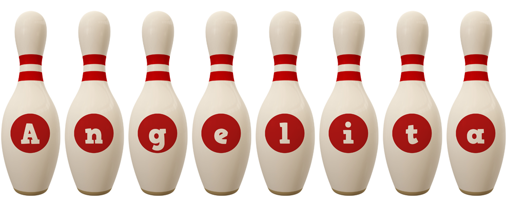 Angelita bowling-pin logo