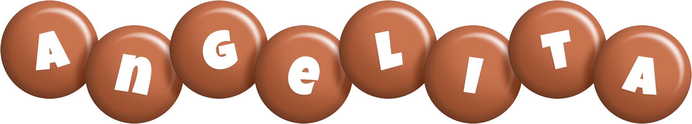 Angelita candy-brown logo