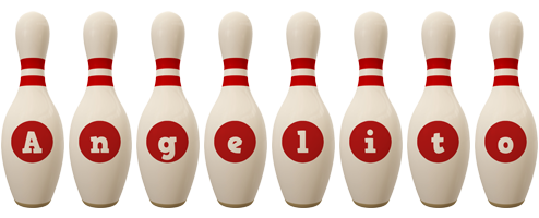 Angelito bowling-pin logo