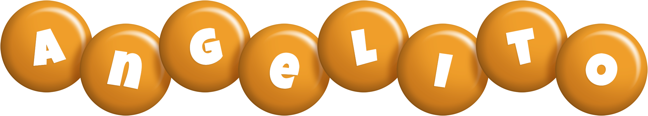 Angelito candy-orange logo
