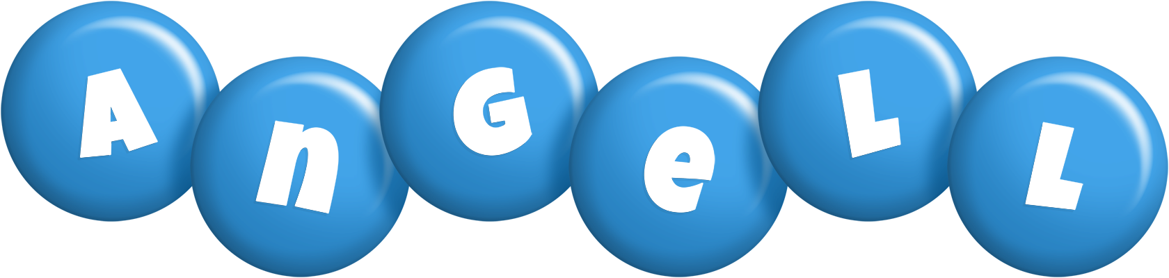 Angell candy-blue logo