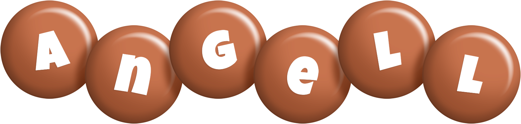 Angell candy-brown logo