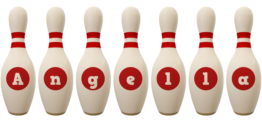 Angella bowling-pin logo