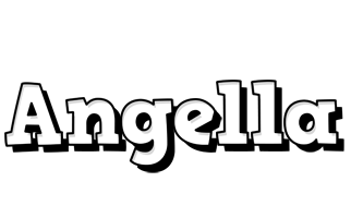 Angella snowing logo