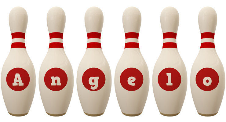 Angelo bowling-pin logo