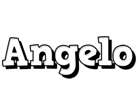 Angelo snowing logo