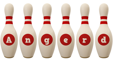 Angerd bowling-pin logo