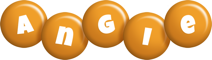Angie candy-orange logo