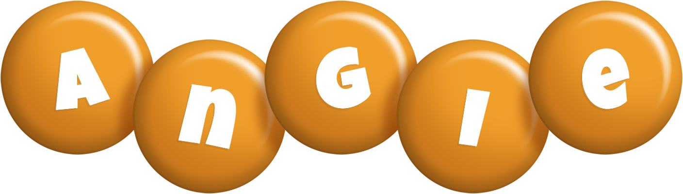 Angie candy-orange logo