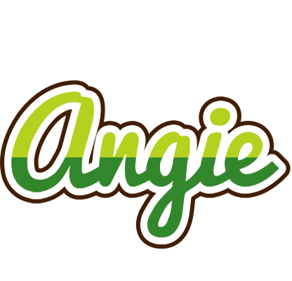 Angie golfing logo