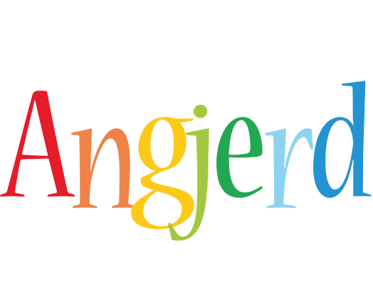 Angjerd birthday logo