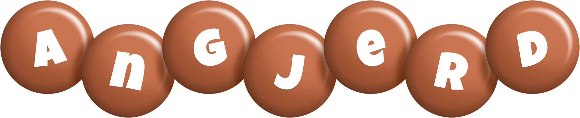 Angjerd candy-brown logo