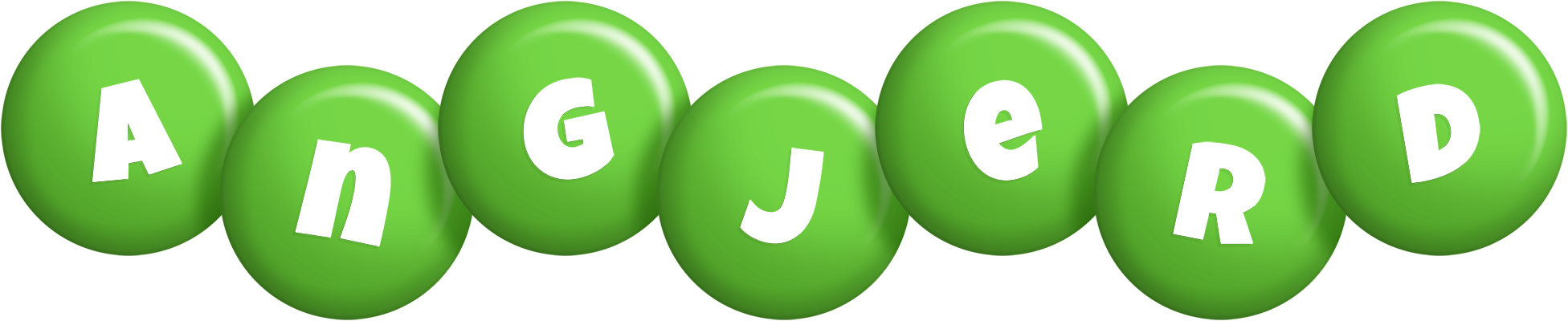 Angjerd candy-green logo