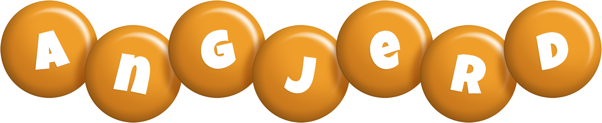Angjerd candy-orange logo