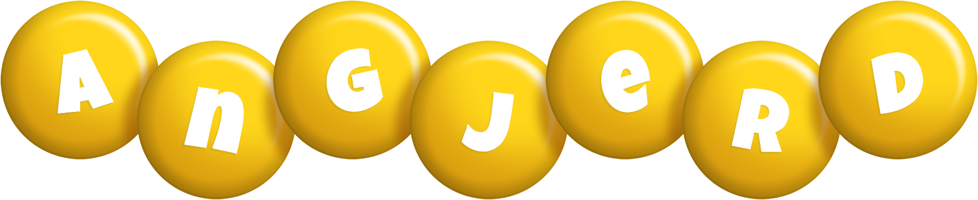 Angjerd candy-yellow logo