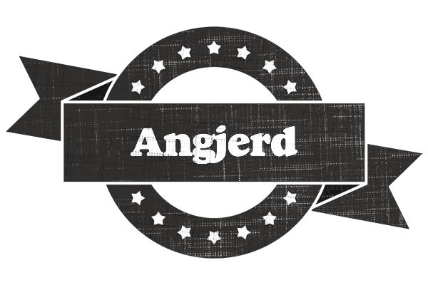 Angjerd grunge logo