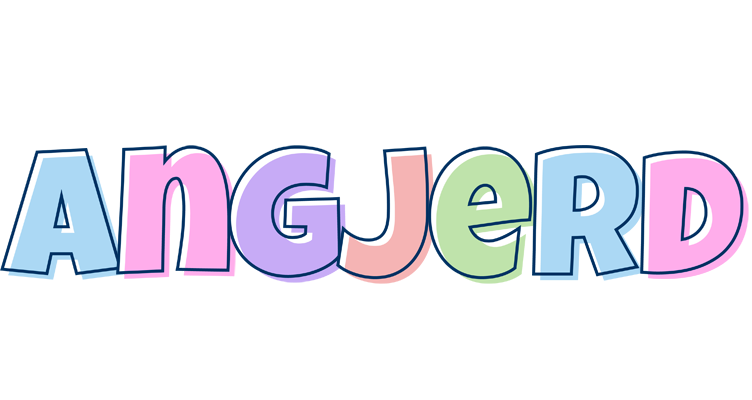 Angjerd pastel logo