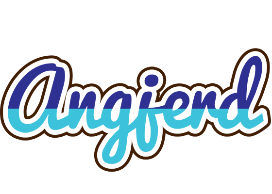 Angjerd raining logo