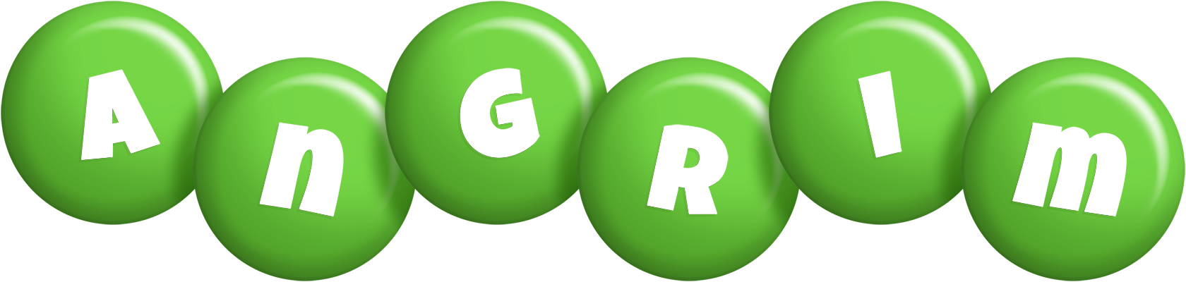 Angrim candy-green logo