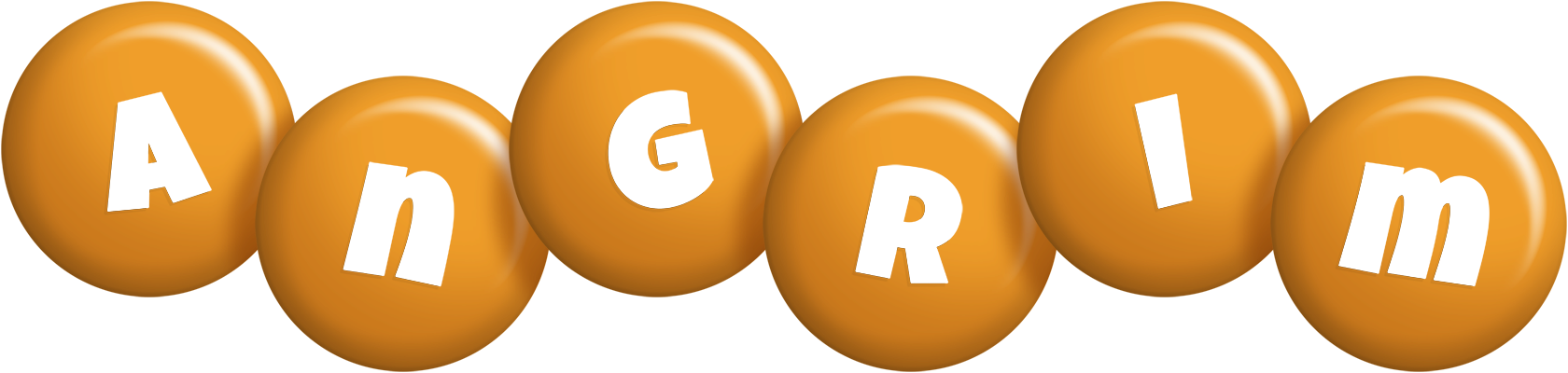 Angrim candy-orange logo