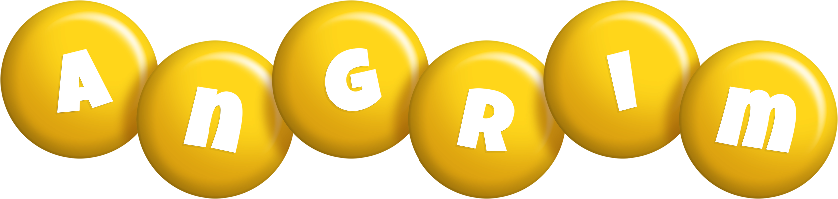 Angrim candy-yellow logo
