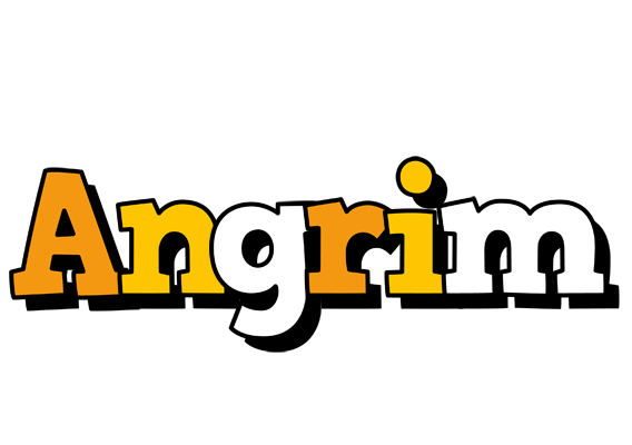 Angrim cartoon logo