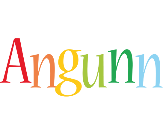Angunn birthday logo