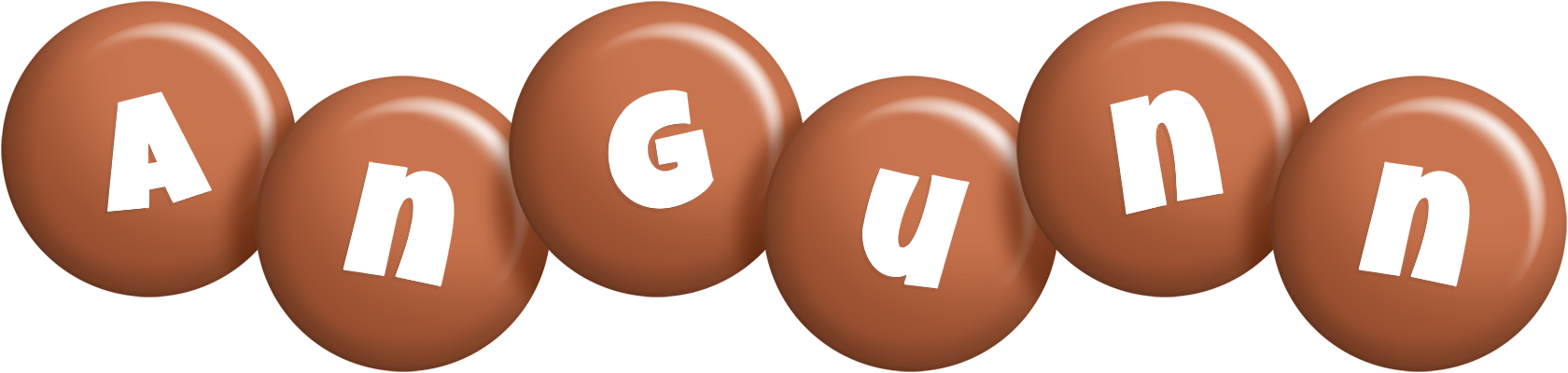 Angunn candy-brown logo