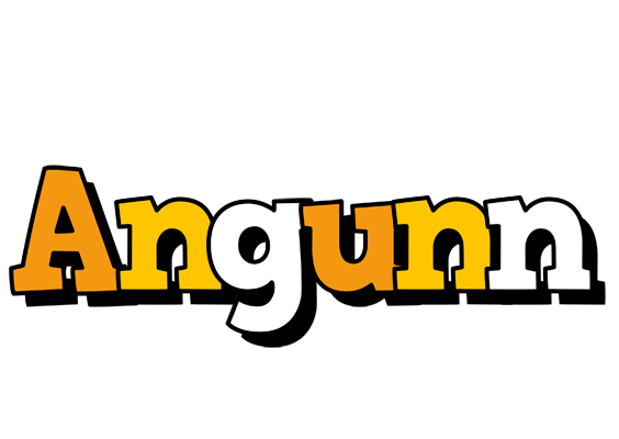 Angunn cartoon logo