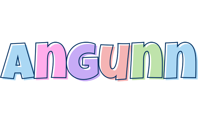 Angunn pastel logo