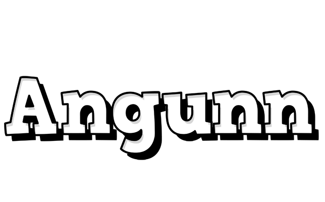 Angunn snowing logo