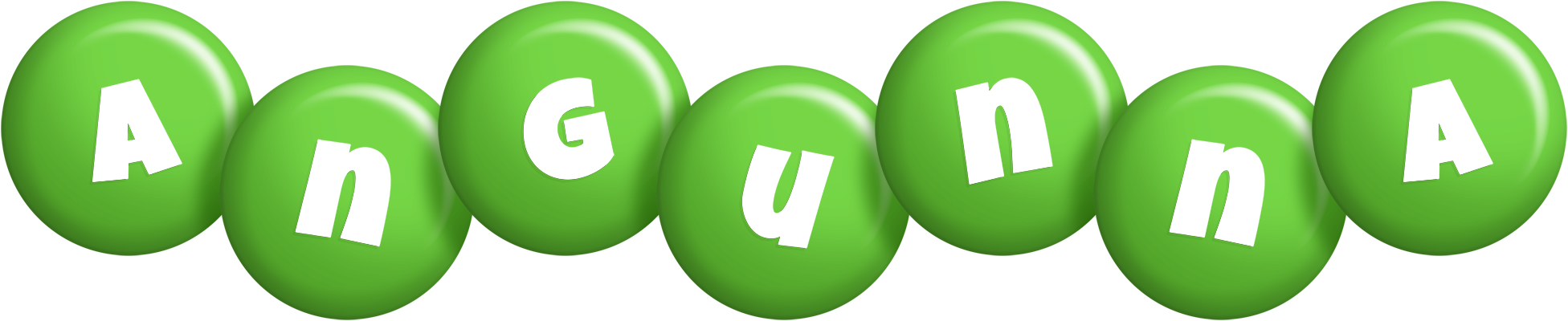 Angunna candy-green logo