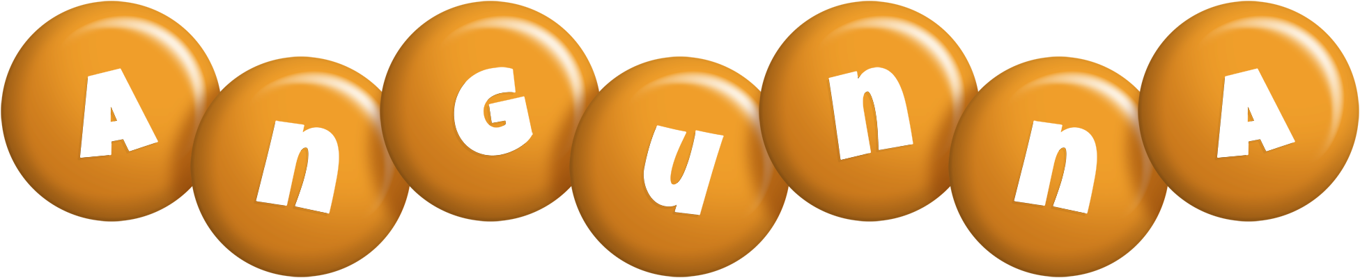 Angunna candy-orange logo
