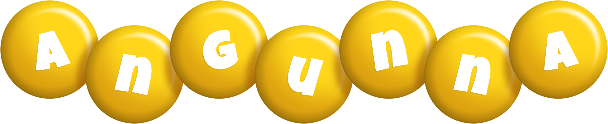 Angunna candy-yellow logo