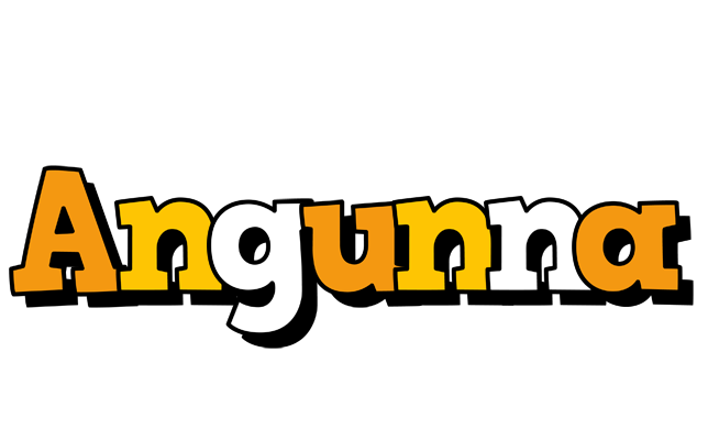 Angunna cartoon logo