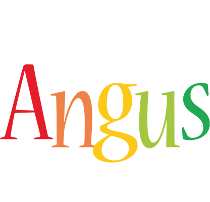 Angus birthday logo